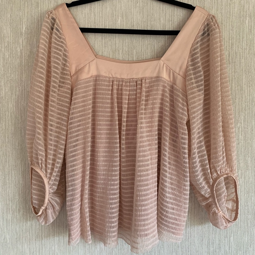 Anthropologie Size Small Ethereal Pink Blouse
